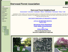 Tablet Screenshot of forestneighbors.org